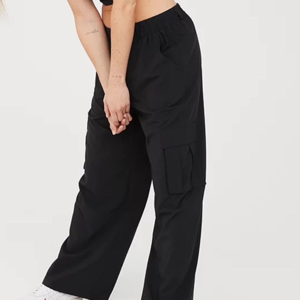 Offline by Aerie Black Cargo Pants